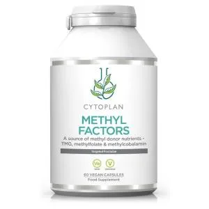 Cytoplan METYL FACTORS - B1 Betaina B2 B6 Kwas foliowy (L-Methylfolate) Witamina B12 i Cynk, 60 kapsułek