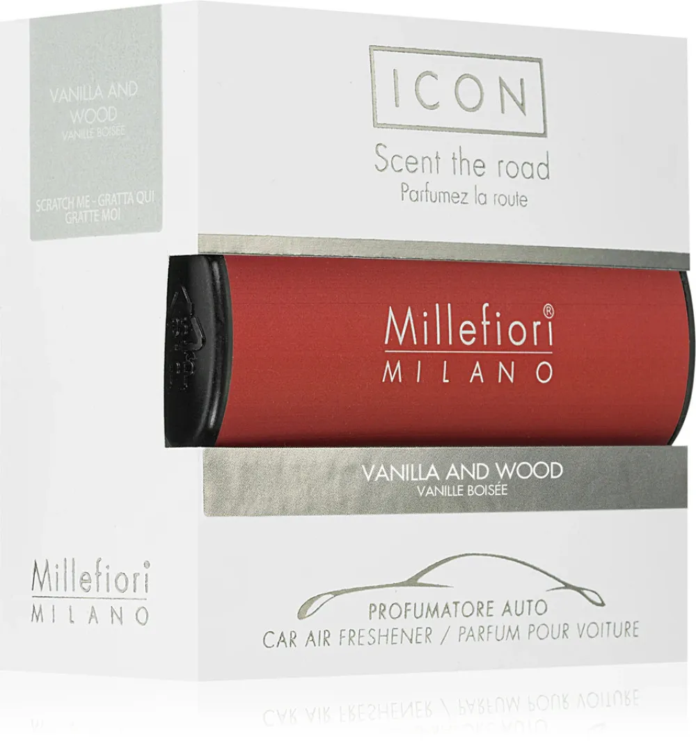 Icon Classic Vanilla and Wood zapach do samochodu Millefiori Icon Classic Vanilla and Wood vůně do auta