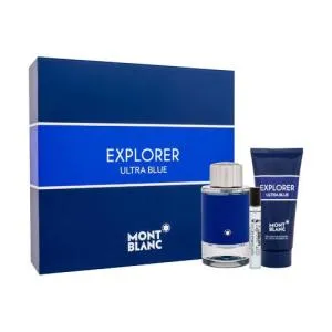 Montblanc Explorer Ultra Blue EDP 100 ml + EDP MINI 7,5 ml + SG do ciała i włosów 100 ml M