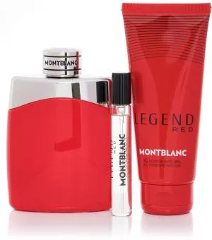 Montblanc Legend Red EDP 100 ml + EDP MINI 7,5 ml + SG do ciała i włosów 100 ml M