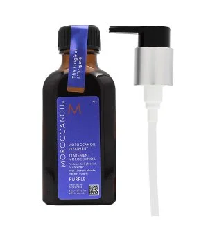 Moroccanoil Treatment Purple olejek do włosów blond, rozjaśnionych lub siwych