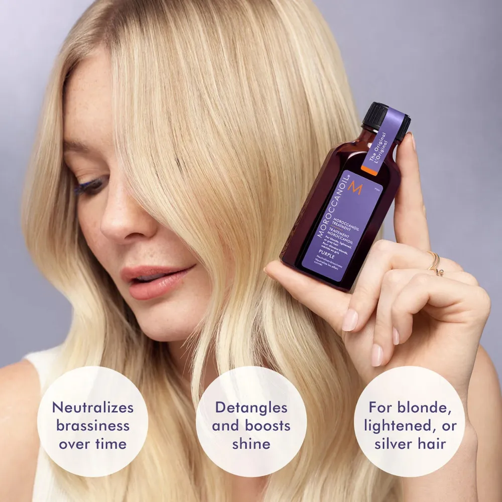 Treatment Purple olejek do włosów blond, rozjaśnionych lub siwych 50 ml