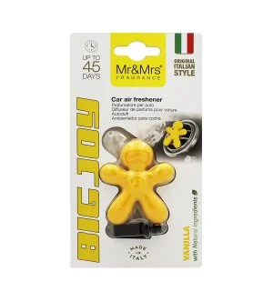 Mr&Mrs Fragrance Big Joy Vanilla zapach do samochodu żółty