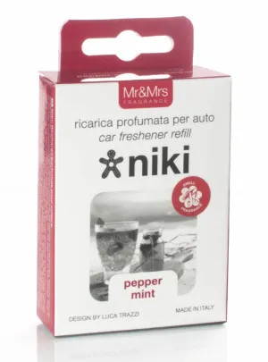 Mr&Mrs Fragrance Niki Pepper Mint wkład zapachowy do samochodu 1 szt.