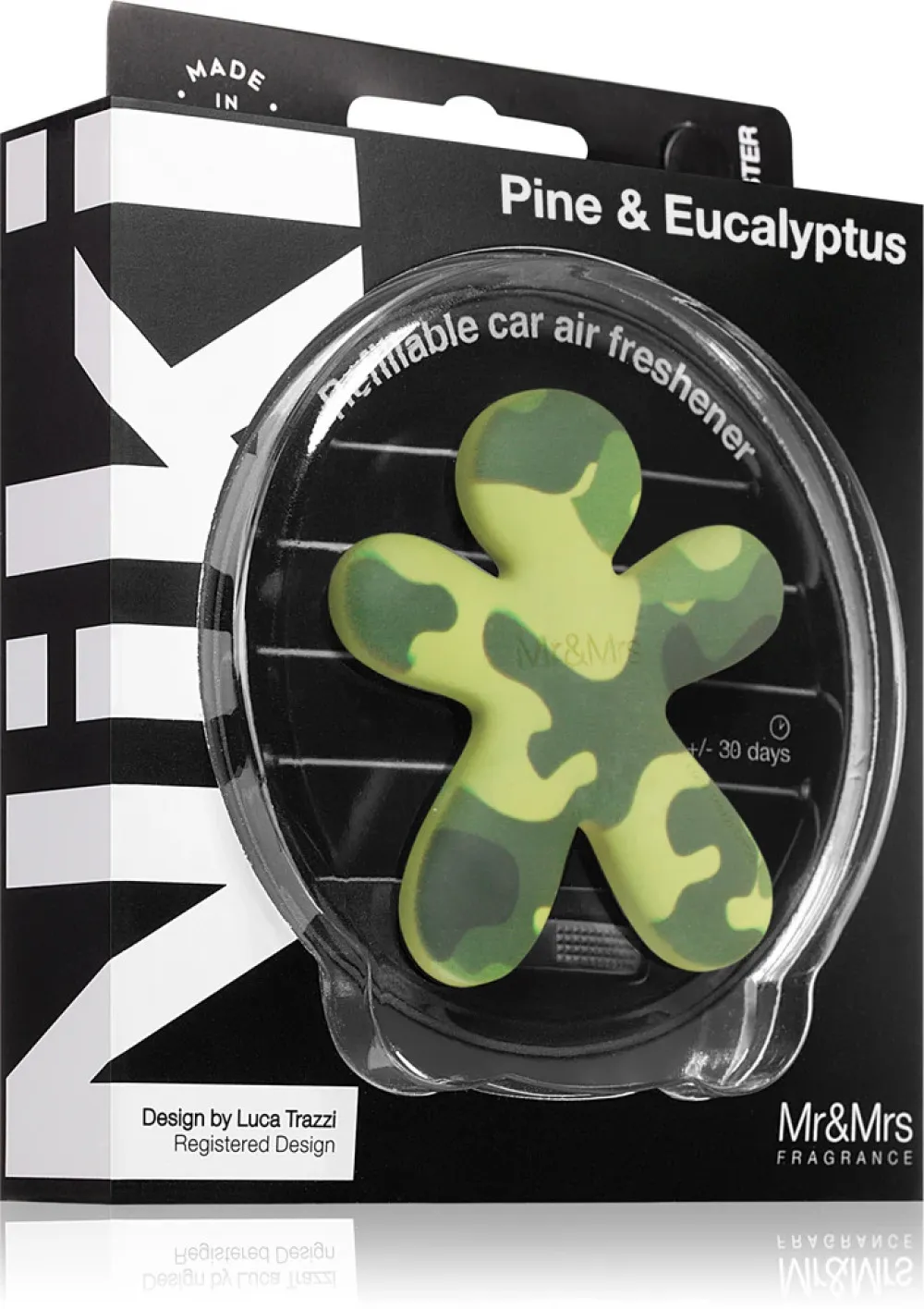 Niki Pine & Eucalyptus Zapach do samochodu Mr&Mrs Fragrance Niki Pine & Eucalyptus Vůně do auta