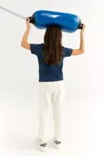 Ecoalf Musgalf T-shirt Girls Blue Indigo