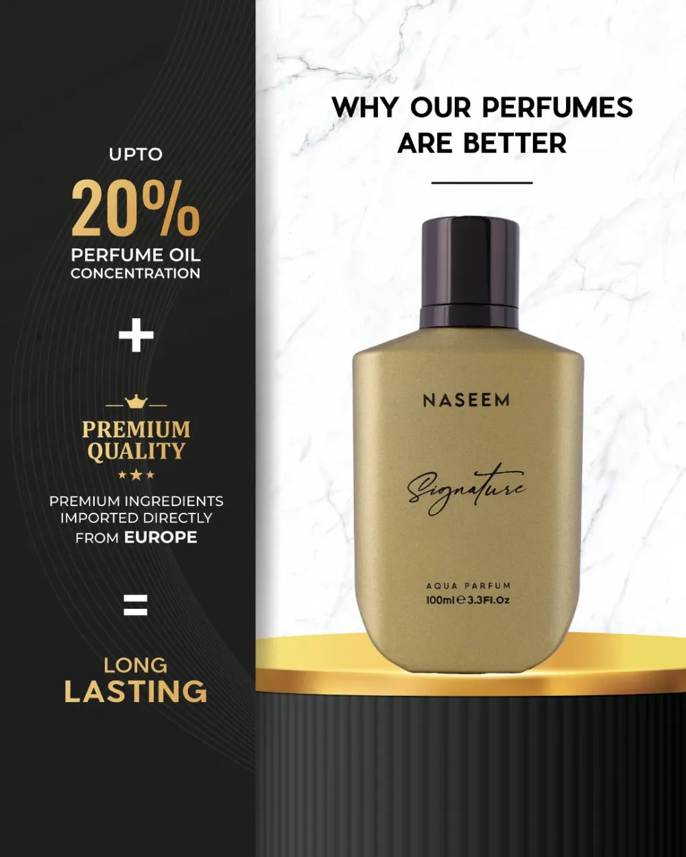 Signature Gold aqua perfumy unisex 100 ml
