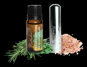 Natasha Zestaw aromaterapeutyczny z inhalatorem - Inspiracja i koncentracja - rozmaryn i cytryna o działaniu pobudzającym