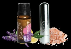 Natasha Zestaw aromaterapeutyczny z inhalatorem - Relax - uspokajająca lawenda i cytryna