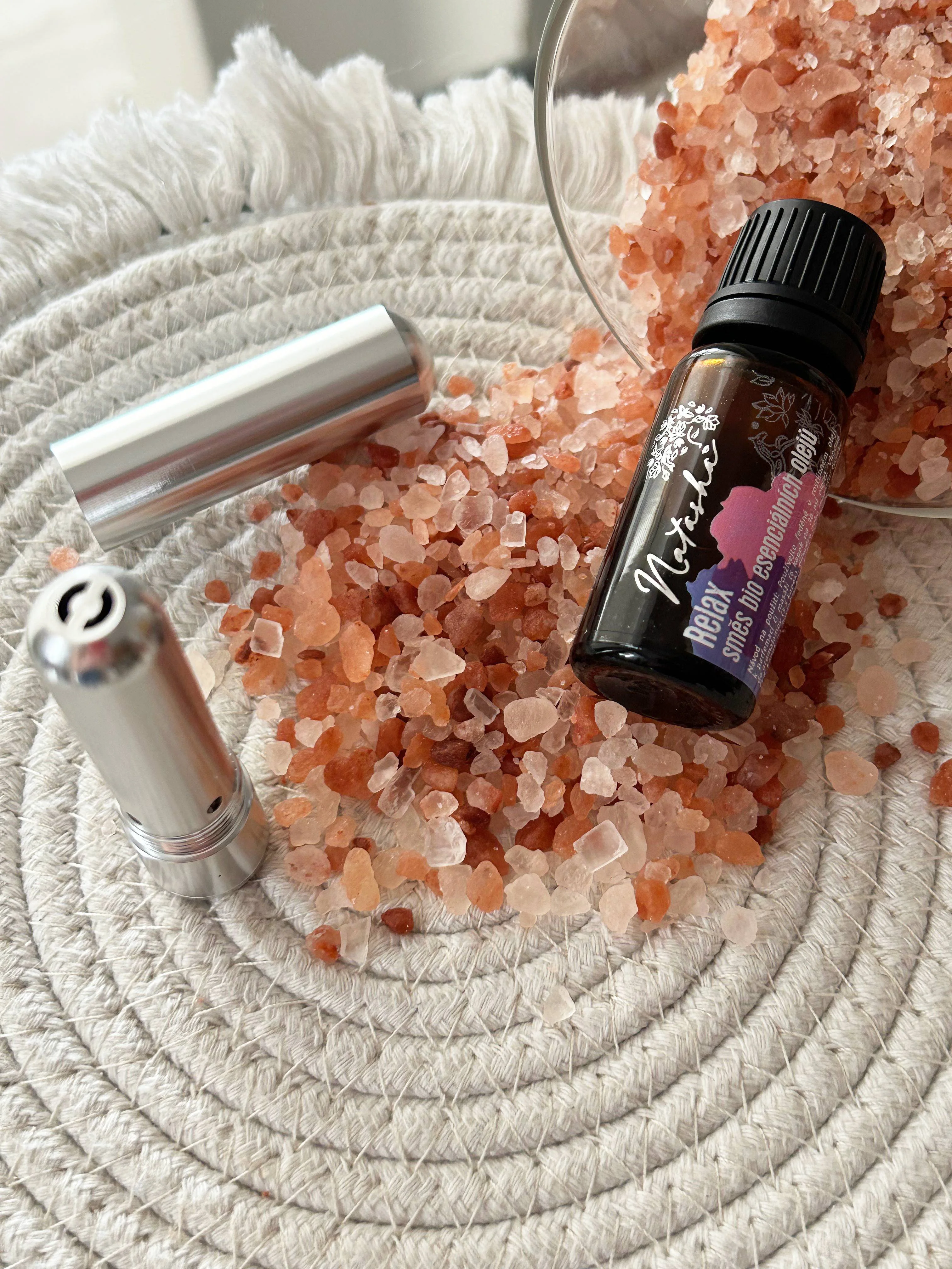 Natasha Zestaw aromaterapeutyczny z inhalatorem - Relax - uspokajająca lawenda i cytryna