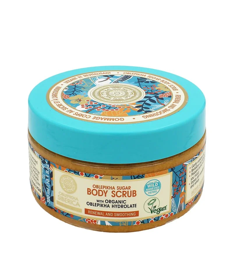 Oblepikha Siberica Renewal And Smoothing Body Scrub naturalny rewitalizujący peeling do ciała 300 g