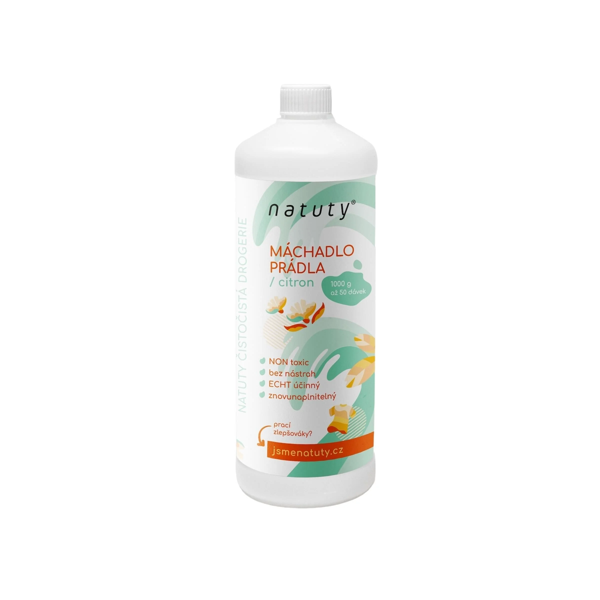 Natuty Płyn do płukania tkanin o zapachu cytryny 1 l