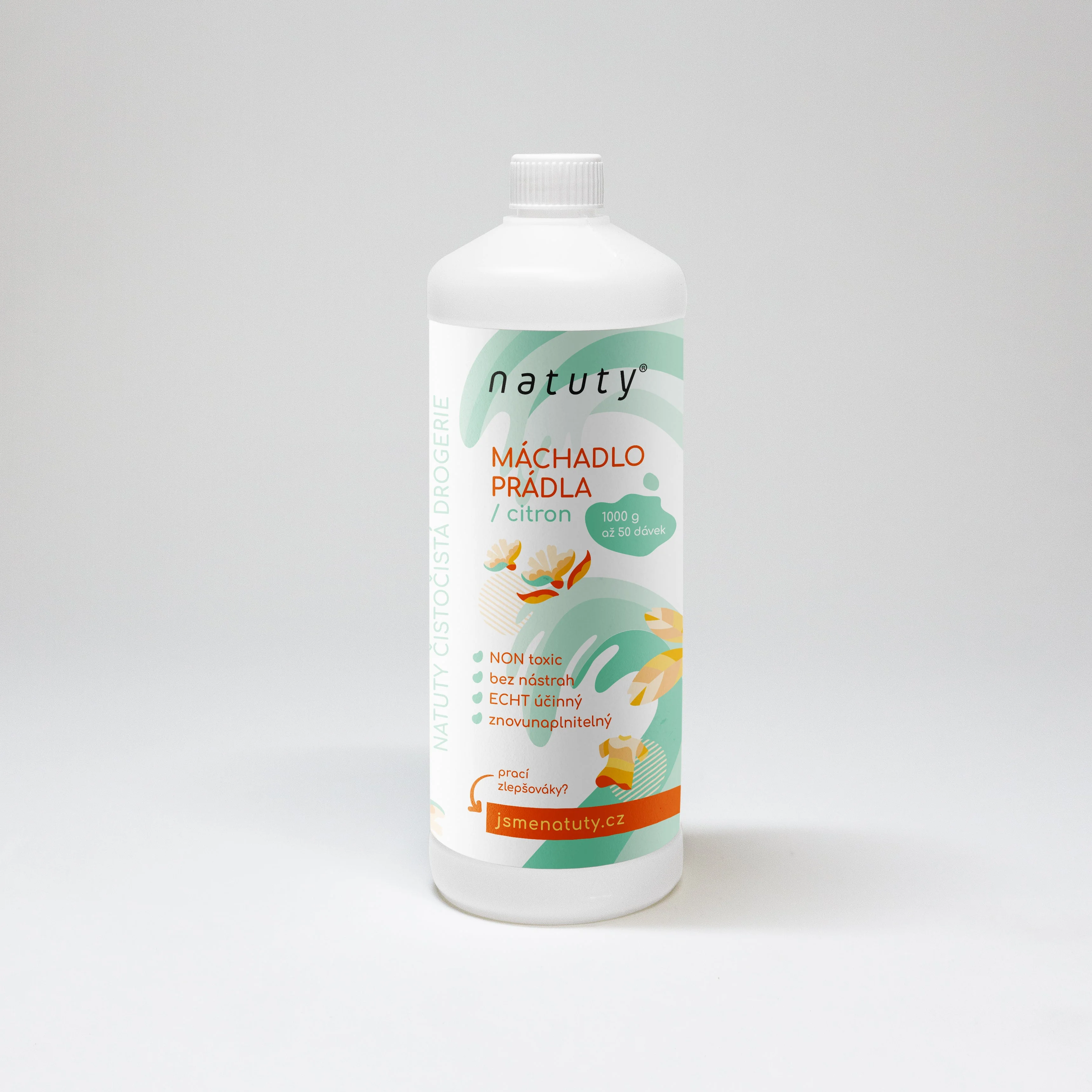 Natuty Płyn do płukania tkanin o zapachu cytryny 1 l