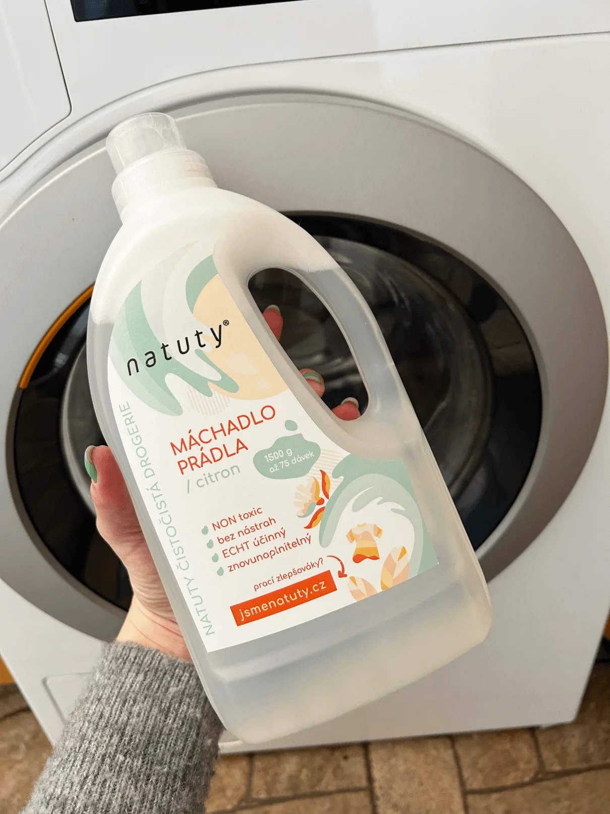 Natuty Płyn do płukania tkanin o zapachu cytryny 1,5 l