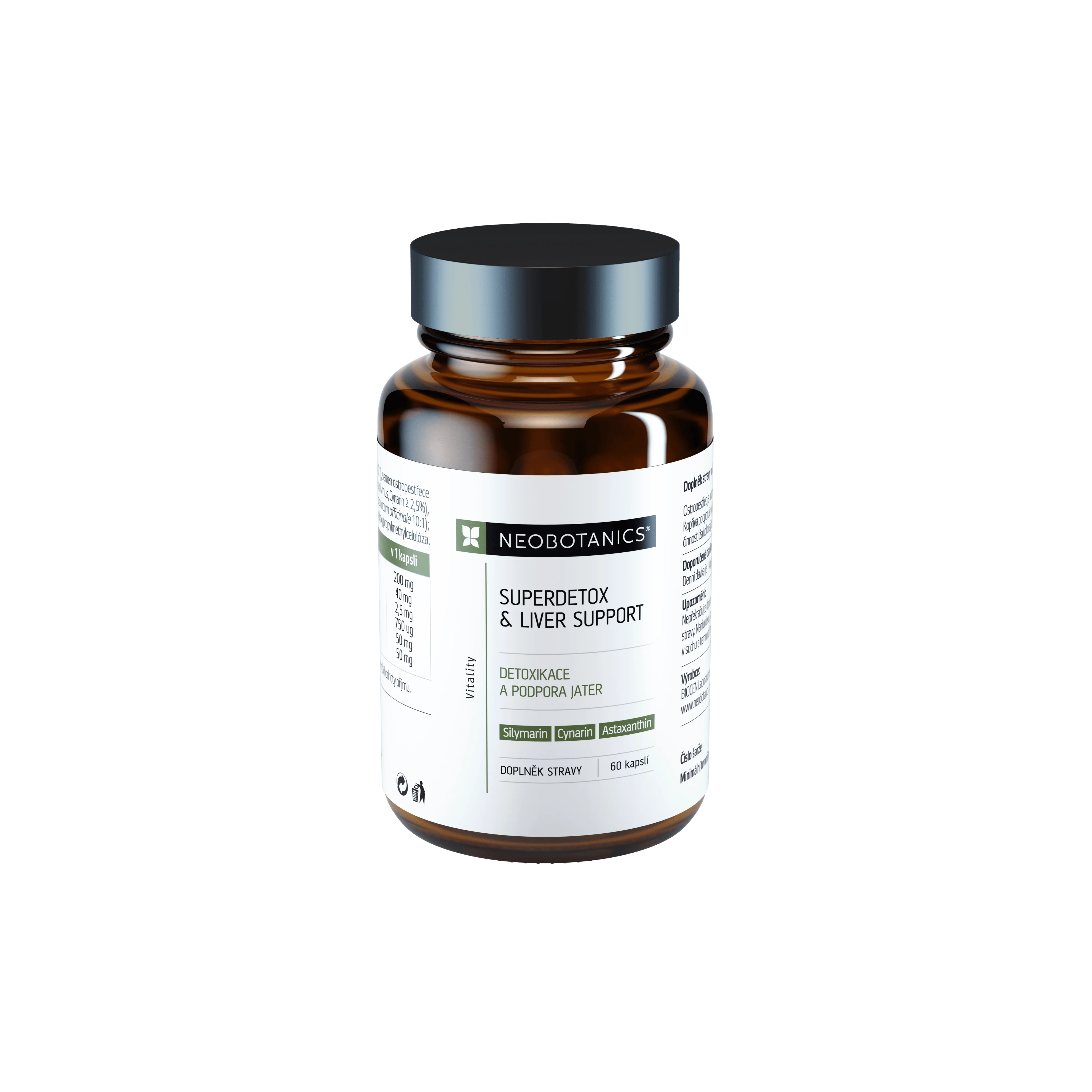 Neobotanics Superdetox & Liver Support (60 kapsułek) - detoksykacja i wsparcie wątroby