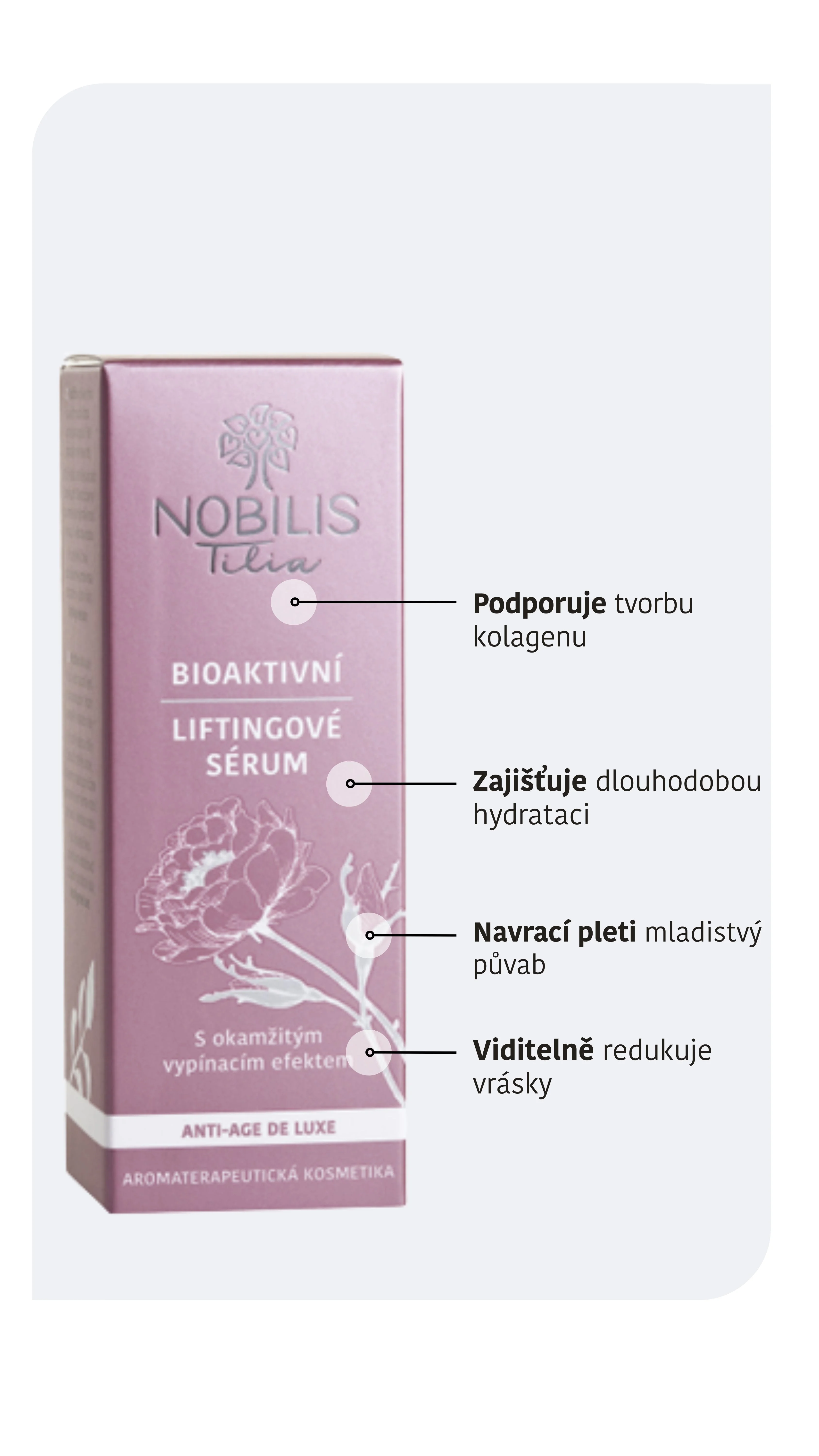 Nobilis Tilia Bioaktywne serum liftingujące (15 ml) - do cery dojrzałej i na przebarwienia