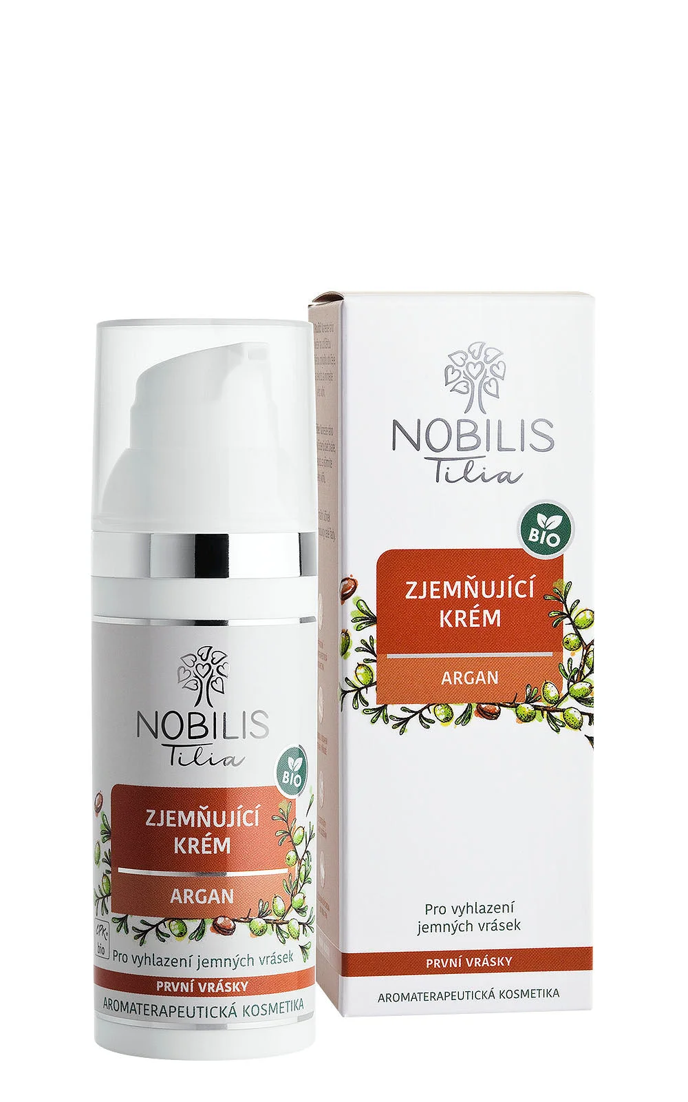 Nobilis Tilia Wygładzający krem Argan BIO 2 ml - próbka - exp. 06/2026 - ekstra porcja witalności