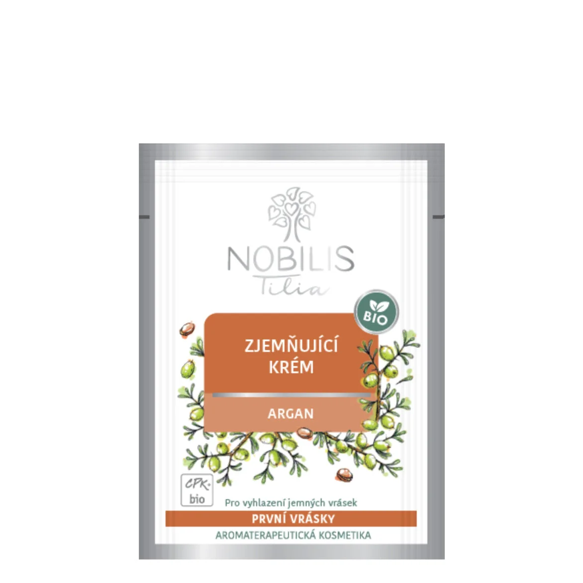 Nobilis Tilia Wygładzający krem Argan BIO 2 ml - próbka - exp. 06/2026 - ekstra porcja witalności