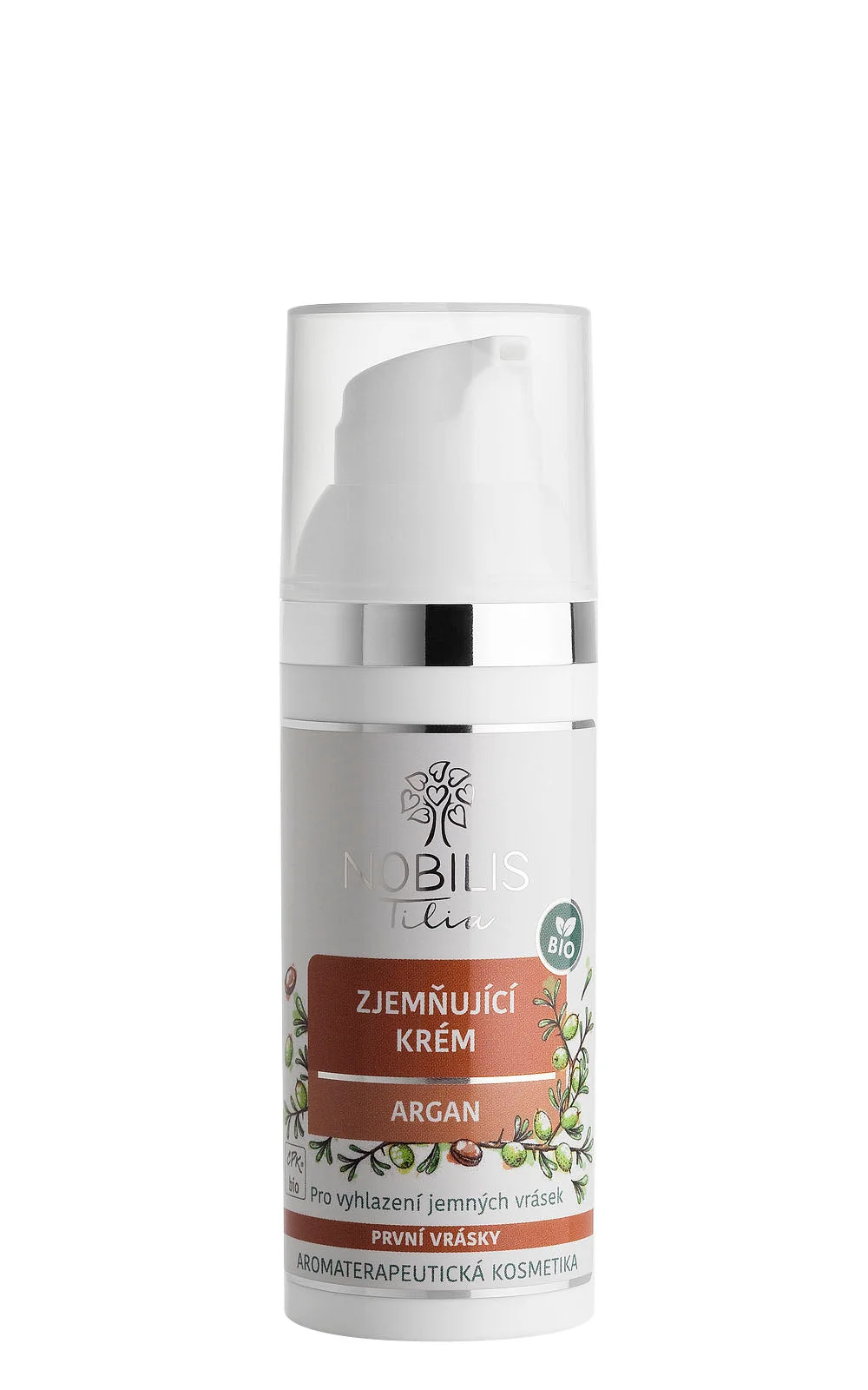 Nobilis Tilia Wygładzający krem Argan BIO 2 ml - próbka - exp. 06/2026 - ekstra porcja witalności