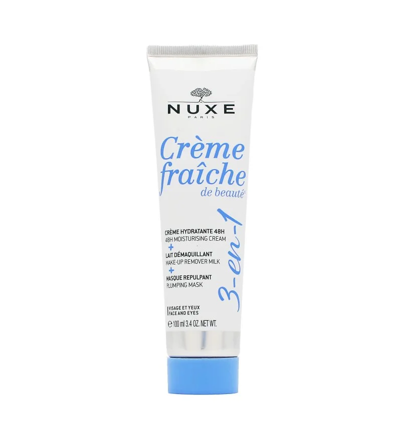 Crème Fraîche de Beauté 3 w 1 krem nawilżający, mleczko do demakijażu i maska do twarzy 100 ml