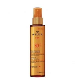Nuxe Sun brązujący olejek do opalania do twarzy i ciała SPF 30