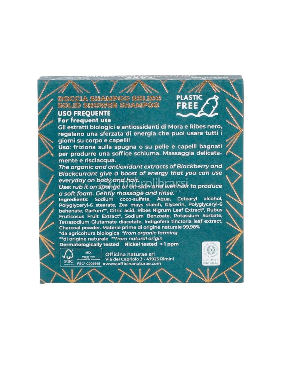 Officina Naturae 2in1 Męski sztywny szampon pod prysznic do włosów i ciała N°03 (50 g)