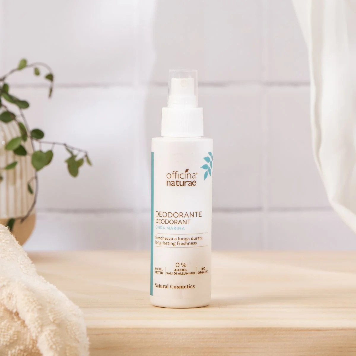 Officina Naturae Dezodorant w sprayu - Sea Wave (100 ml) - neutralizuje nieprzyjemny zapach i zapewnia świeży zapach