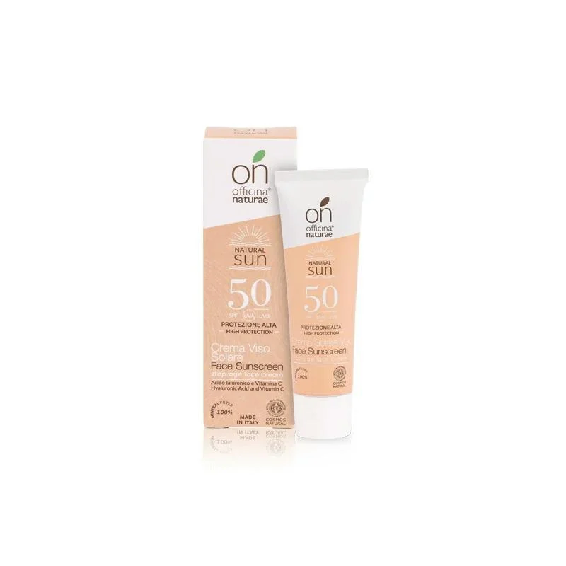Officina Naturae Krem przeciwsłoneczny do twarzy SPF 50 - ujędrniający (30 ml) - do wszystkich rodzajów skóry