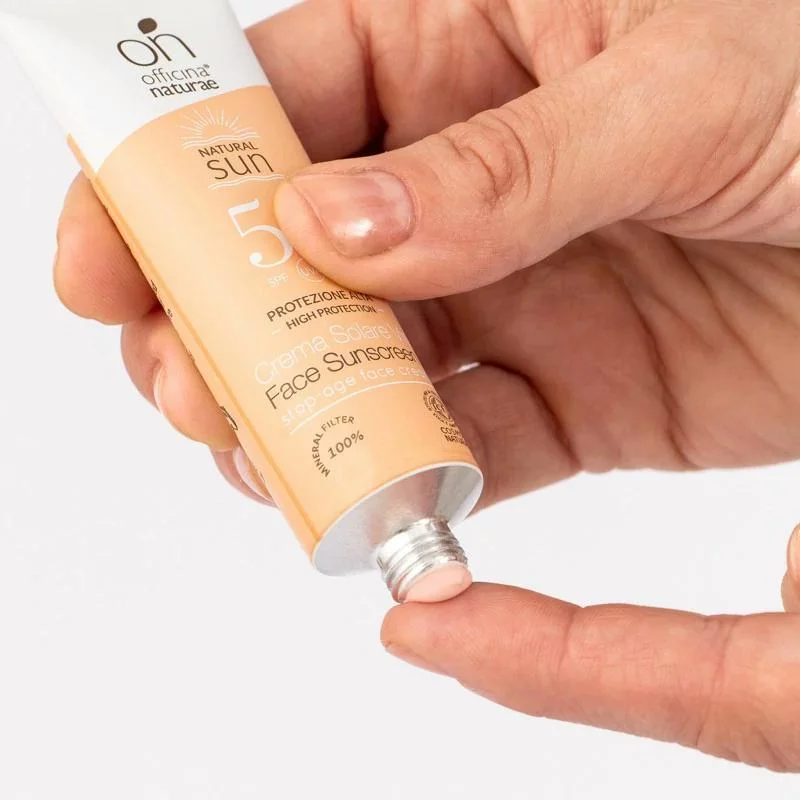 Officina Naturae Krem przeciwsłoneczny do twarzy SPF 50 - ujędrniający (30 ml) - do wszystkich rodzajów skóry