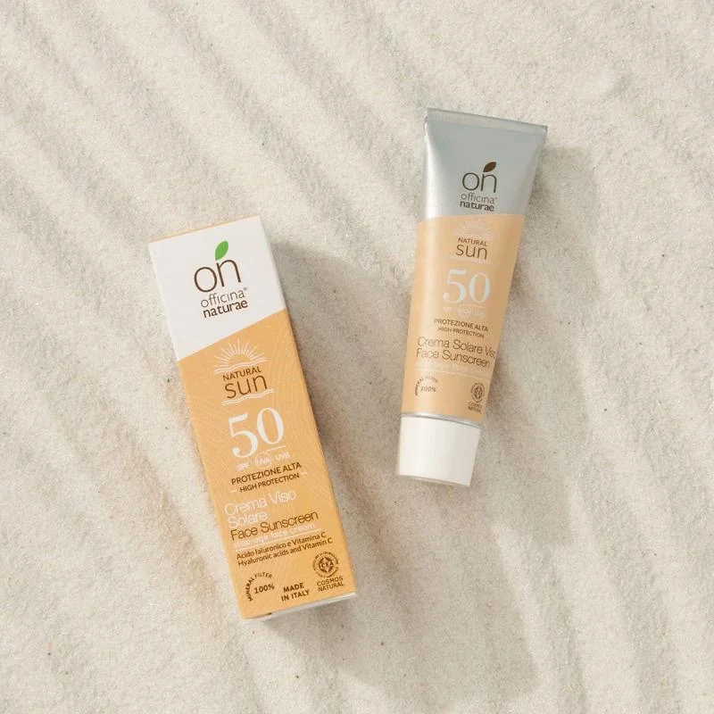 Officina Naturae Krem przeciwsłoneczny do twarzy SPF 50 - ujędrniający (30 ml) - do wszystkich rodzajów skóry