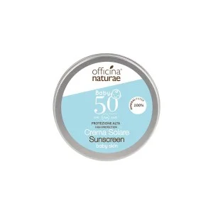 Officina Naturae Krem przeciwsłoneczny SPF 50 dla dzieci i skóry wrażliwej w metalowej puszce (75 ml) - bezzapachowy