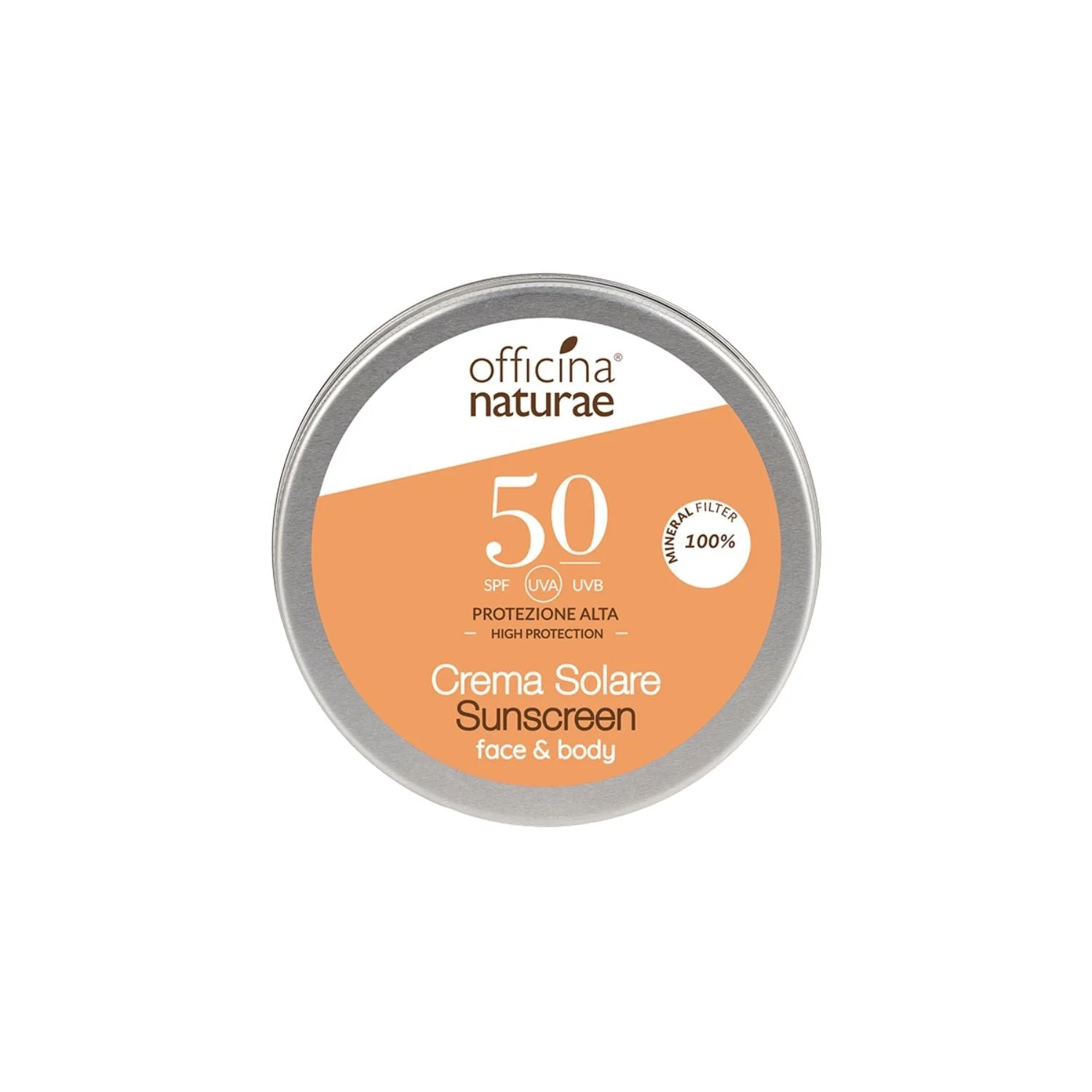Officina Naturae Krem przeciwsłoneczny SPF 50 w metalowej puszce (75 ml) - bezzapachowy