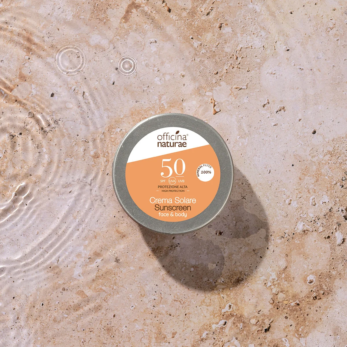 Officina Naturae Krem przeciwsłoneczny SPF 50 w metalowej puszce (75 ml) - bezzapachowy
