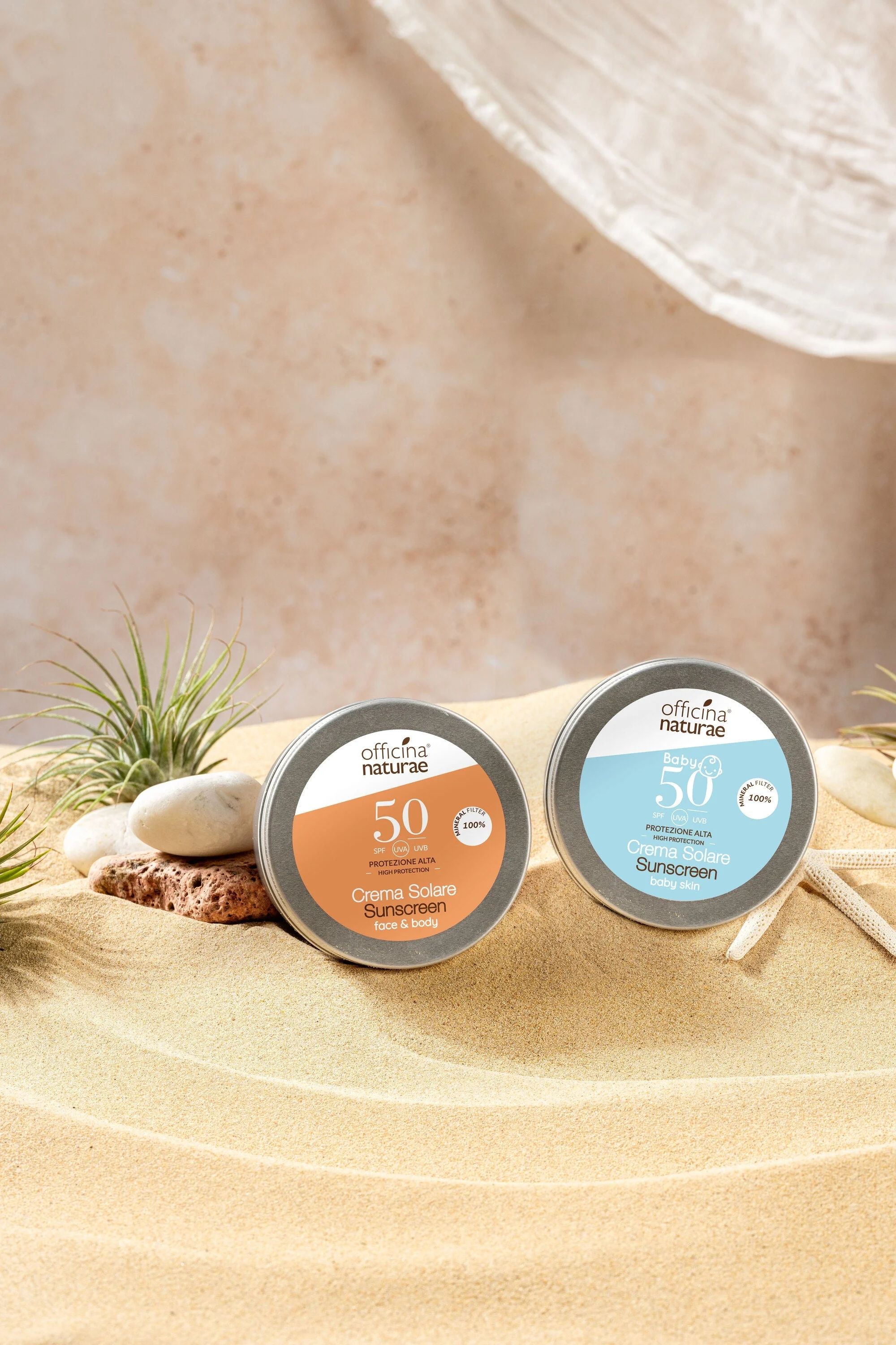 Officina Naturae Krem przeciwsłoneczny SPF 50 w metalowej puszce (75 ml) - bezzapachowy