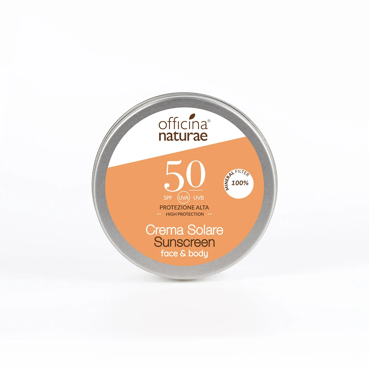 Officina Naturae Krem przeciwsłoneczny SPF 50 w metalowej puszce (75 ml) - bezzapachowy