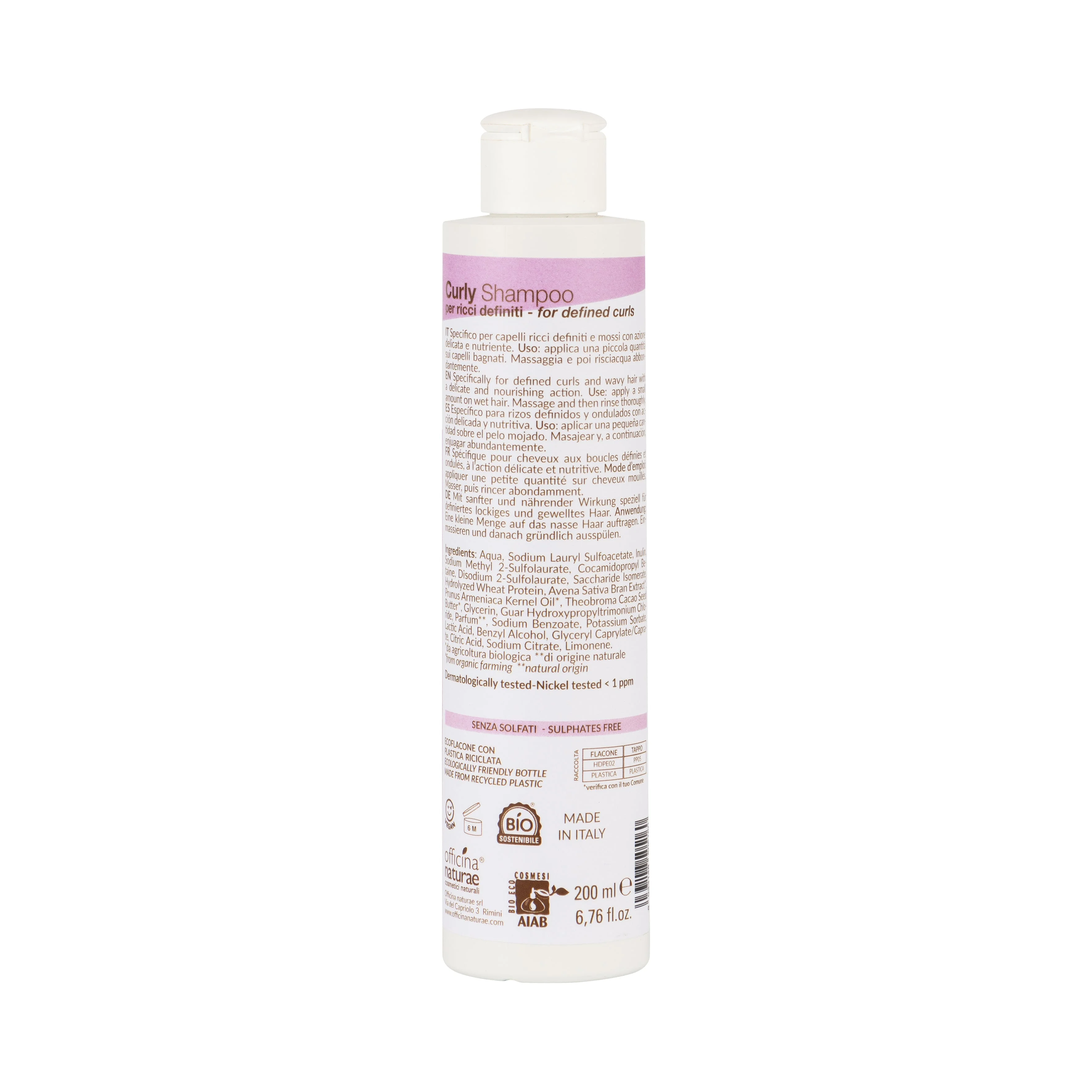 Officina Naturae Pielęgnujący szampon do miękkich i zdefiniowanych loków (200 ml) - definiuje i zmiękcza twoje loki