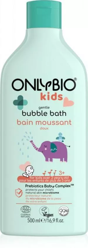 OnlyBio Delikatna pianka do kąpieli dla dzieci od 3 lat (500 ml)
