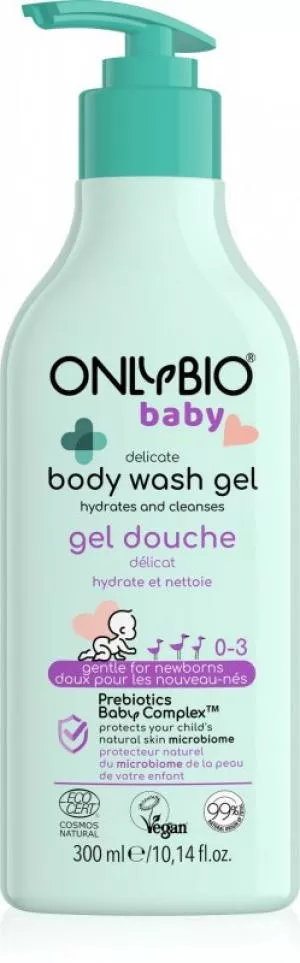 OnlyBio Delikatny płyn do mycia niemowląt (300 ml) - odpowiedni od urodzenia