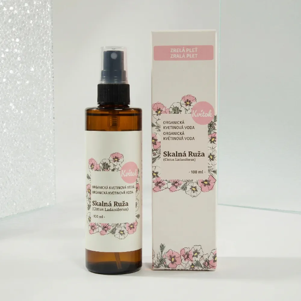 Kvitok Organiczna woda kwiatowa - róża stulistna (100ml)