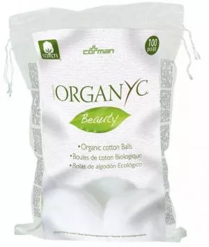 Organyc Waciki złuszczające (100 szt.) - 100% bawełna organiczna