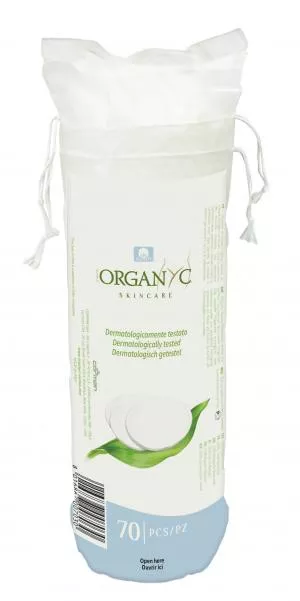 Organyc Waciki złuszczające (70 szt.) - 100% bawełna organiczna