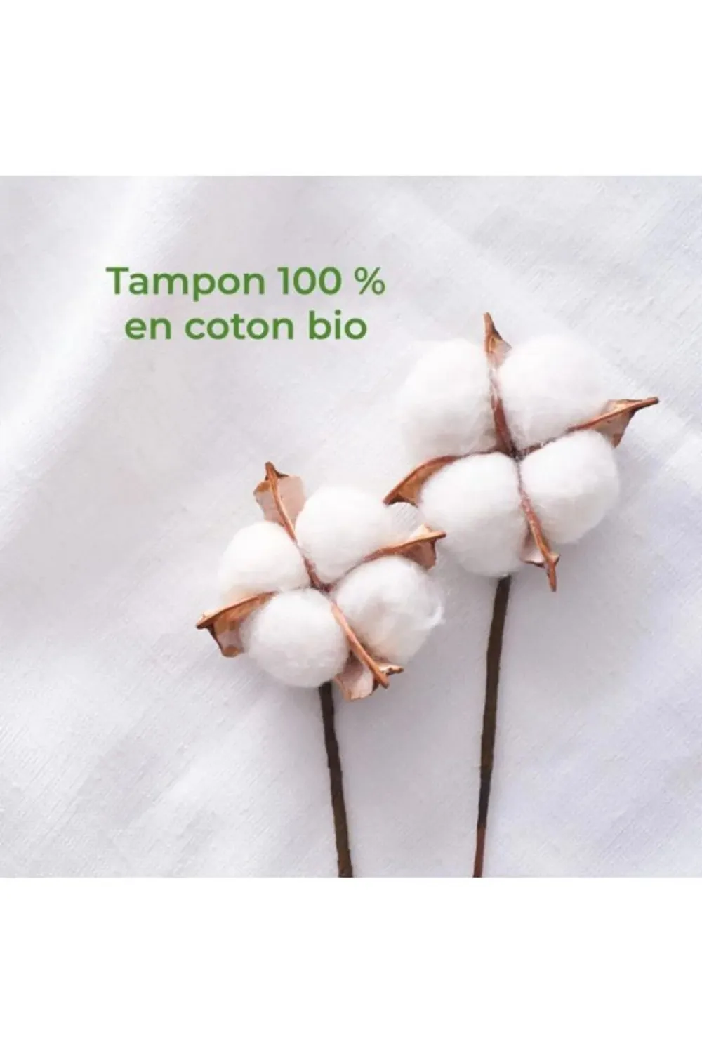 Organyc Tampony Super Plus (16 szt.) - 100% bawełna organiczna, 4 krople