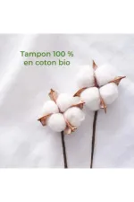 Organyc Tampony Super Plus (16 szt.) - 100% bawełna organiczna, 4 krople
