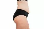 Pinke Welle Majtki menstruacyjne Black Bikini - Medium Black - htr. i lekka menstruacja (M)