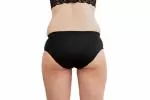 Pinke Welle Majtki menstruacyjne Black Bikini - Medium Black - htr. i lekka menstruacja (M)