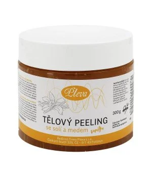Pleva Peeling do ciała z solą i miodem (wanilia) 300 g