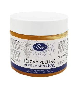Pleva Złuszczający peeling do ciała z solą i miodem (trawa cytrynowa) 300 g