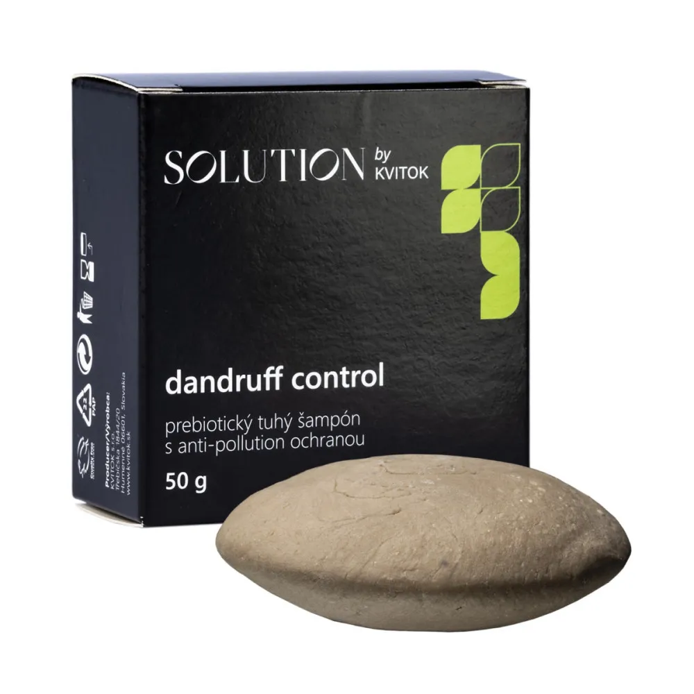 Kvitok Prebiotyczny szampon stały z ochroną przeciw zanieczyszczeniom Dandruff Control - 50 g