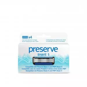 Preserve Ostrza wymienne do Shave 5 (4 szt.)