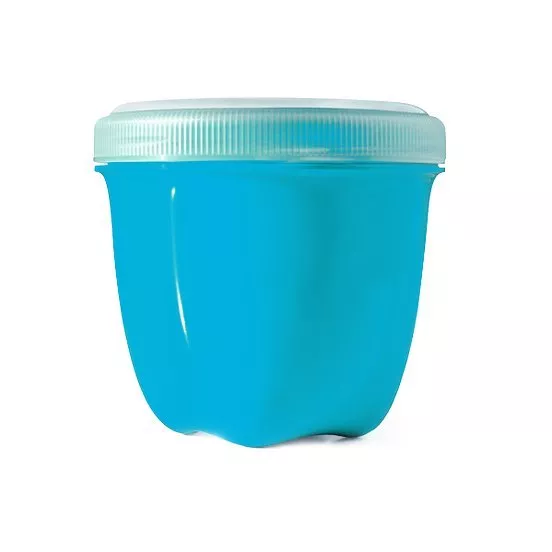 Preserve Pudełko na przekąski (240 ml) - niebieskie - wykonane w 100% z tworzywa sztucznego pochodzącego z recyklingu